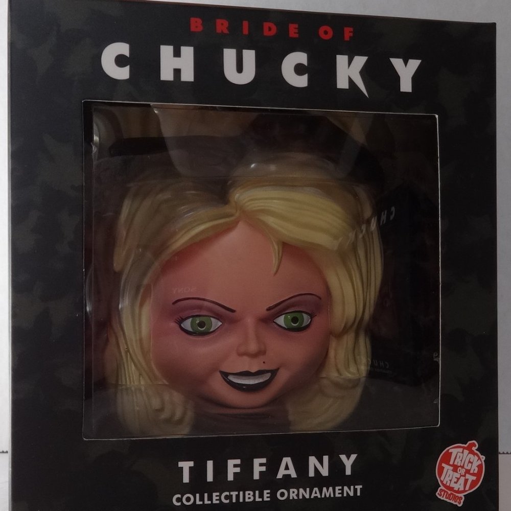 Holiday Horrors Bride of Chucky Tiffany Head Ornament